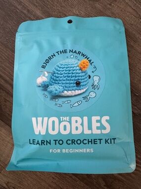 The Woobles Bjørn the Narwhal Learn to Crochet Kit